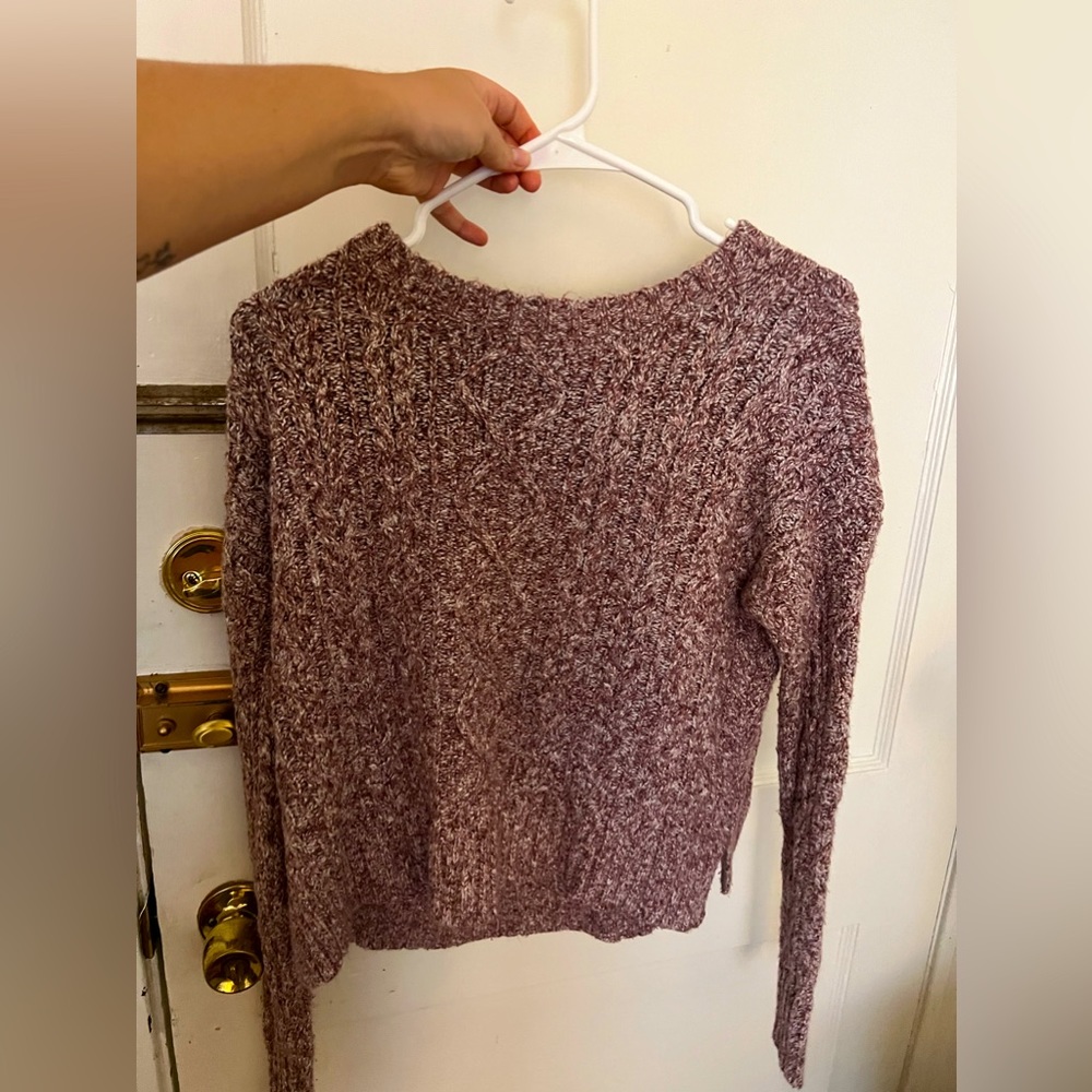Unknown brand. Pink/purple sweater, size medium